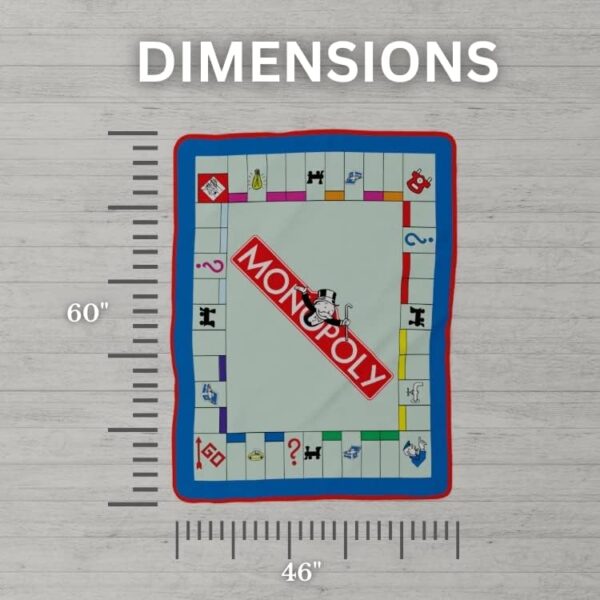 Monopoly Micro Raschel Throw – 46" x 60" - Image 2