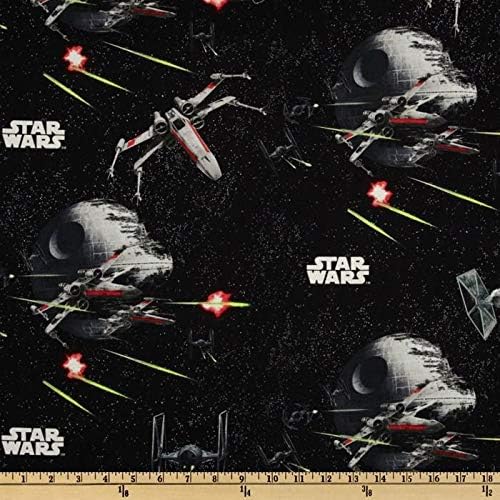 Star Wars Space Ships Tossed Premium Quality 100% Cotton - Image 2