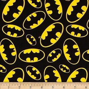 1 Yard (44") DC Comics Batman BatSignal Fabric – Quilting, Sewing & Craft Projects