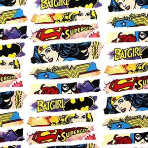 DC Comics Heroines White Premium Quality 100% Cotton