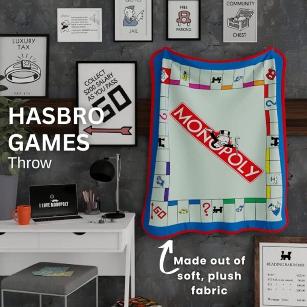 Monopoly Micro Raschel Throw – 46" x 60" - Image 4