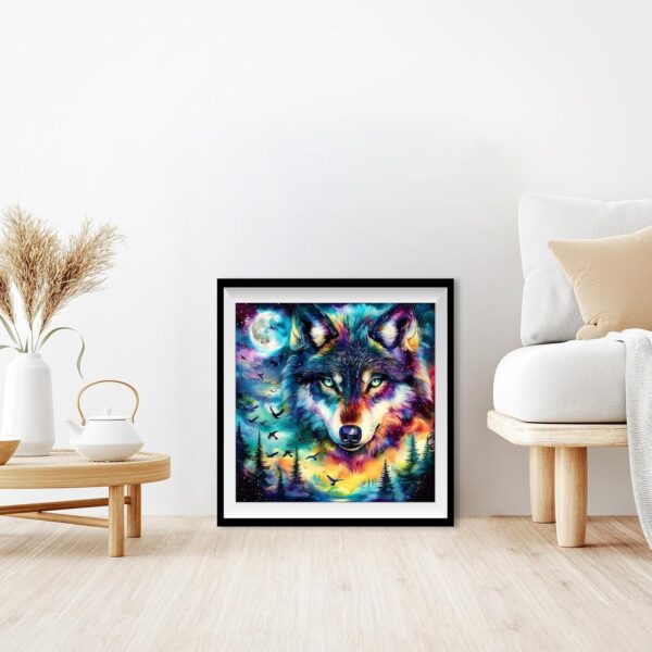 Wolf Diamond Painting Kit, 12x16" – DIY Moon Night Art for Adults, Beginners & Home Decor - Image 4