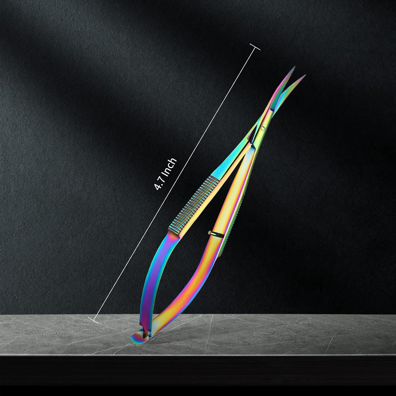 4.7" Curved Stainless Steel Squeeze Scissors – Thread Snips & Grooming Clippers (Multicolor) - Image 3