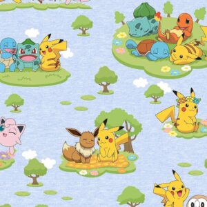 Fabrics Pokemon Sky Pokemon, 44 Inches