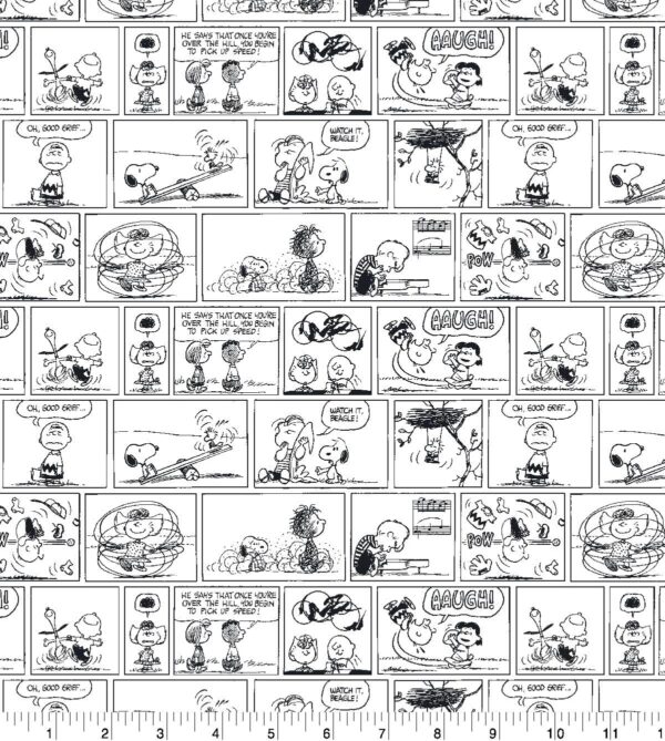 Peanuts Snoopy Comic Book Fabric