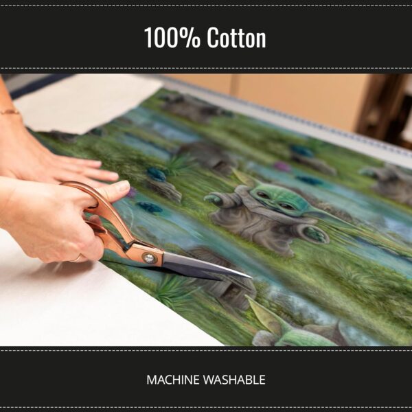 The Child Mandalorian Cotton Fabric – 44" Wide Licensed Print for Sewing Projects - Image 3