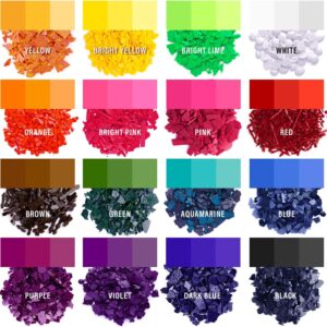 Soy Candle Wax Dye Chips – 16 Vibrant, Highly Concentrated Colors for Candle Making