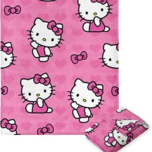 Hello Kitty Silk Touch Throw Blanket – 50" x 70", Soft & Cozy, I Love Pink Design