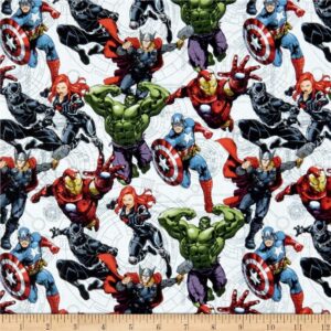 Marvel Avengers Unit Multi Quilt Fabric