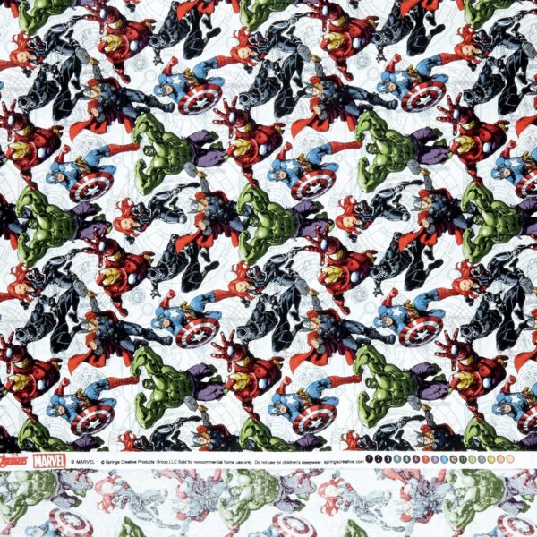 Marvel Avengers Unit Multi Quilt Fabric - Image 3