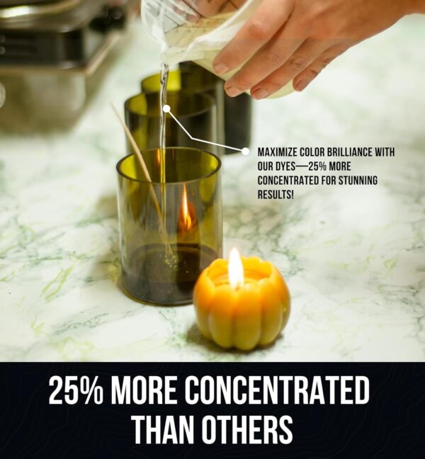 Candle Dye for Soy Wax Candle Making - 16 High-Concentration Colors - Mix to Create Endless Shades - Image 4