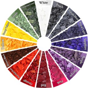 Soy Wax Candle Dye – 16 Vibrant Colors Bulk Chips, Safe & Natural for DIY Candle Making