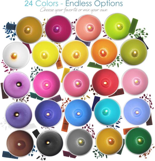 Candle Dye Blocks – 24 Colors, Nontoxic, Soy Wax Dye - Image 2