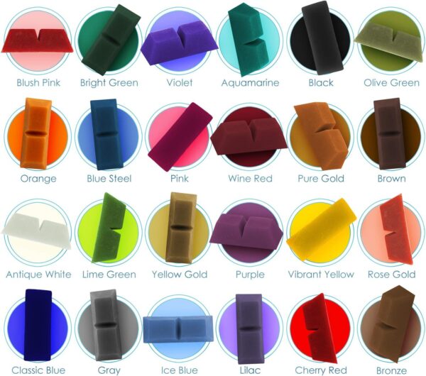 Candle Dye Blocks – 24 Colors, Nontoxic, Soy Wax Dye - Image 3
