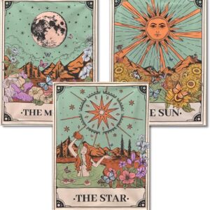 Diamond Painting Kit – 3 Pack Sun & Moon 5D Full Drill Art for Adults, 12x16" Each