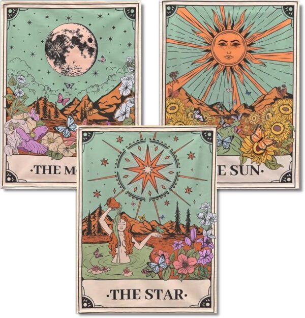 Diamond Painting Kit – 3 Pack Sun & Moon 5D Full Drill Art for Adults, 12x16" Each