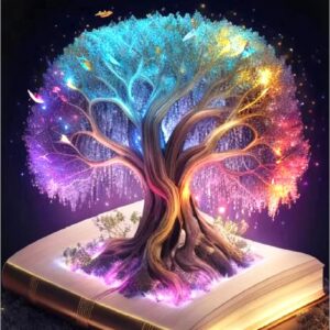 5D Diamond Painting Kit – Colorful Tree of Life Full Drill, 15.7x19.7" Crystal Art for Adults & Home Decor
