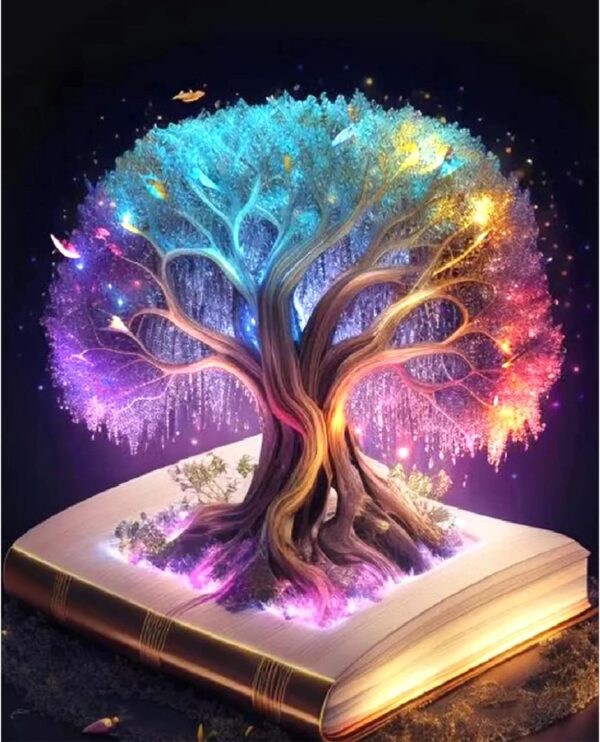 5D Diamond Painting Kit – Colorful Tree of Life Full Drill, 15.7x19.7" Crystal Art for Adults & Home Decor