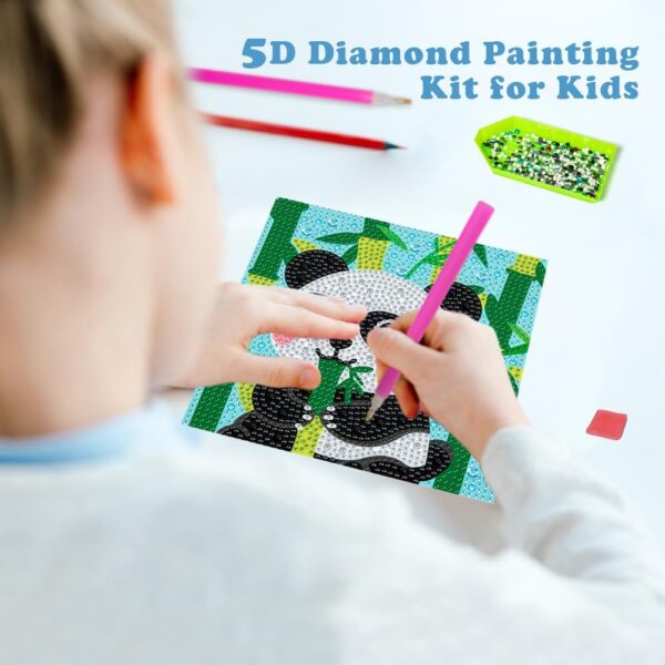 Diamond Art Kits for Kids & Beginners – 4 Pack, Easy DIY Craft, Creative Sticker Art (Ages 6-12) - Image 4
