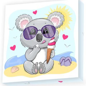 Diamond Dotz Koala Cream Diamond Painting Kit – Relaxing Craft with Dotz Gems