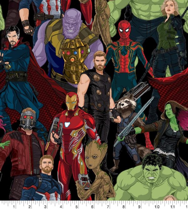 Marvel Avengers Infinity War Fabric – Multicolor, 100% Cotton - Image 2