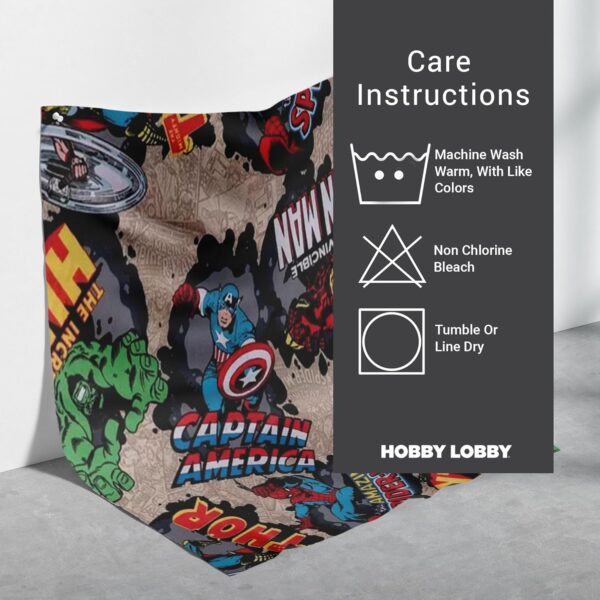 Marvel Comic Burst Cotton Fabric – 1 Yard, Lightweight for Sewing Clothes, Homeware & Accessories - Image 4