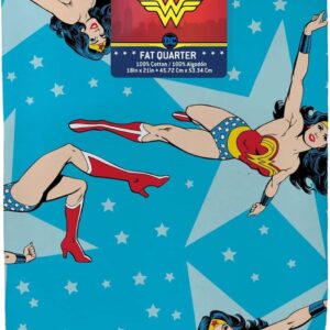 DC Comics Cotton Fabric Fat Quarter - Wonder Woman 6 pc.