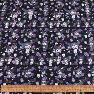 0.5 Yard (45x140 cm) Polyester Cotton Fabric – Hello Kitty & Friends Print for Kids Clothes & Quilting