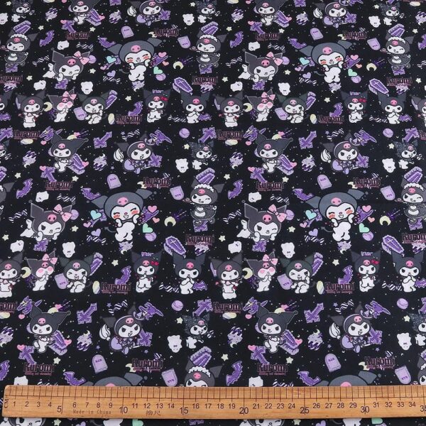 0.5 Yard (45x140 cm) Polyester Cotton Fabric – Hello Kitty & Friends Print for Kids Clothes & Quilting