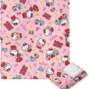 Northwest Sanrio Hello Kitty, Hello Love, Silk Touch Throw 50 x 60 Inches