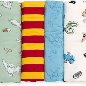 Harry Potter 4 Pack Swaddle Blankets - One Size Fits All