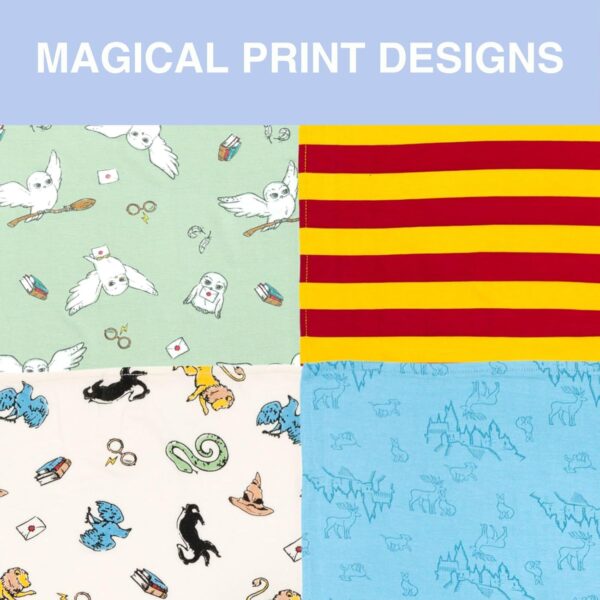 Harry Potter 4 Pack Swaddle Blankets - One Size Fits All - Image 2