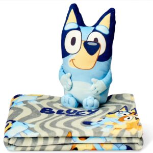 Bluey Silk Touch Throw & Hugger Set – Soft Plush, 50"x60", Cozy Blanket & Companion