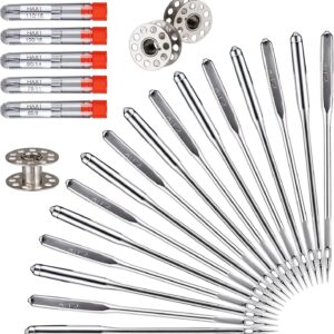 Sewing Machine Needles – 50 PCS Universal Set, Sizes 65/9 to 110/18, Compatible with Most Machines