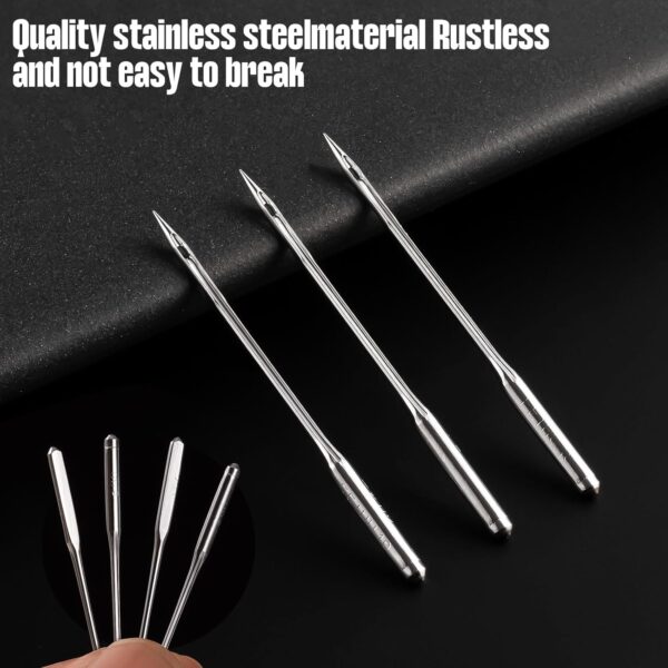 50 pcs Size 100/16 Universal Heavy-Duty Sewing Machine Needles – For Leather & Jeans - Image 2