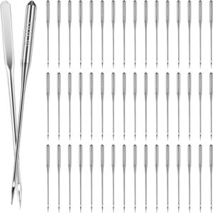 50 Pcs Universal Sewing Machine Needles, Size 100/16 – For Heavy Duty & Embroidery Fabrics
