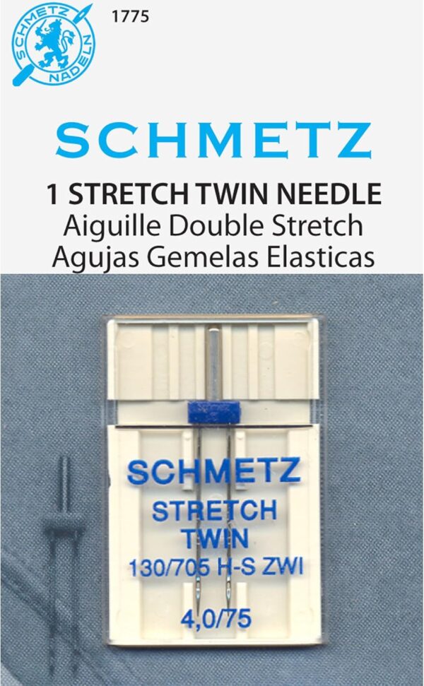 Euro-Notions Twin Stretch Machine Needle, 4/75-Inch - Image 2