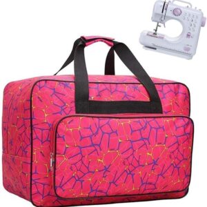 Sewing Machine Carrying Case – Padded Tote Bag with Pockets & Handles, Fits Most Standard Models