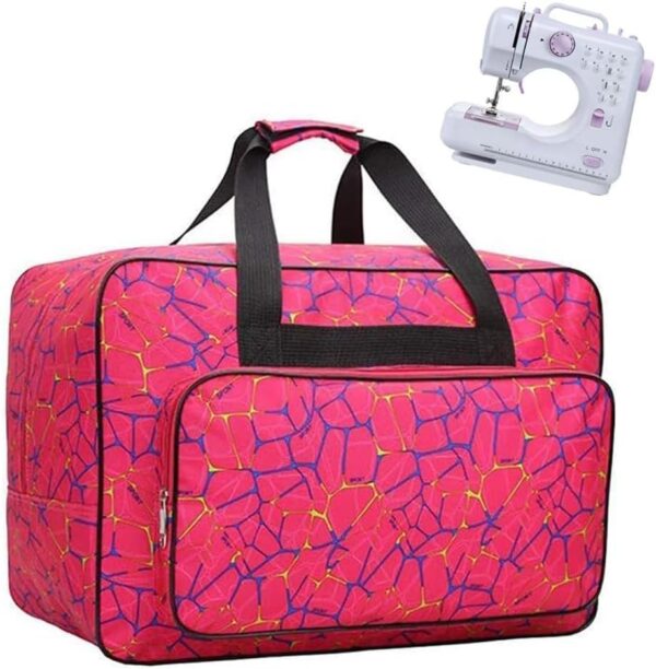 Sewing Machine Carrying Case – Padded Tote Bag with Pockets & Handles, Fits Most Standard Models