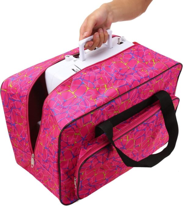 Sewing Machine Carrying Case – Padded Tote Bag with Pockets & Handles, Fits Most Standard Models - Image 4