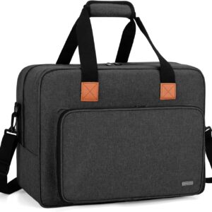 Sewing Machine Tote – Portable Bag with Extra Storage, Fits Most Standard Models, Black