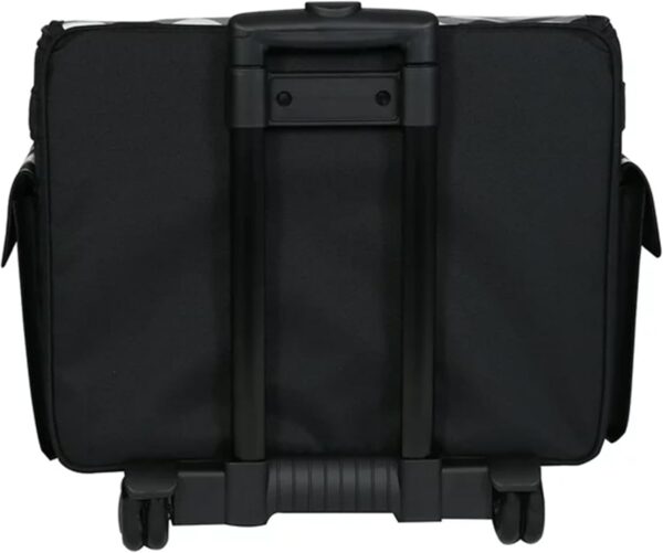 Everything Mary Rolling Sewing Machine Storage and Transport Tote – Durable 75D Polyester, Fits Most Standard Machines, Travel Bag with Wheels & Multiple Pockets – Buffalo Check - Image 4