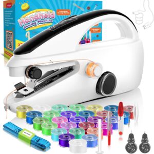 37PCS Rechargeable Mini Handheld Sewing Machine Accessories – Portable, 2 Modes for DIY & Travel