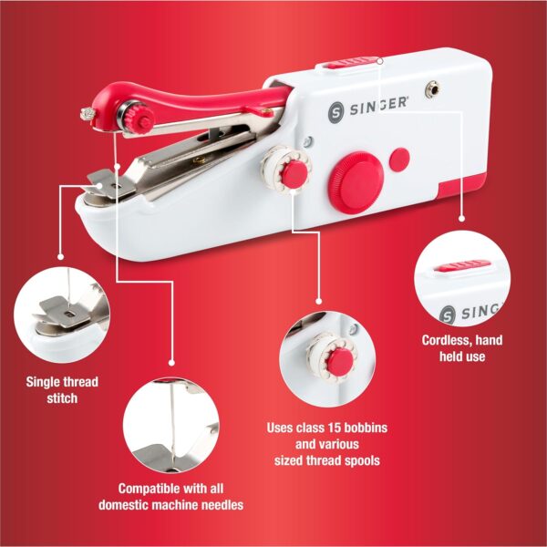 Portable Mending Machine – Single Thread Handheld Device for Quick Stitch Repairs - Image 2
