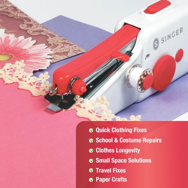 Portable Mending Machine – Single Thread Handheld Device for Quick Stitch Repairs - Image 3