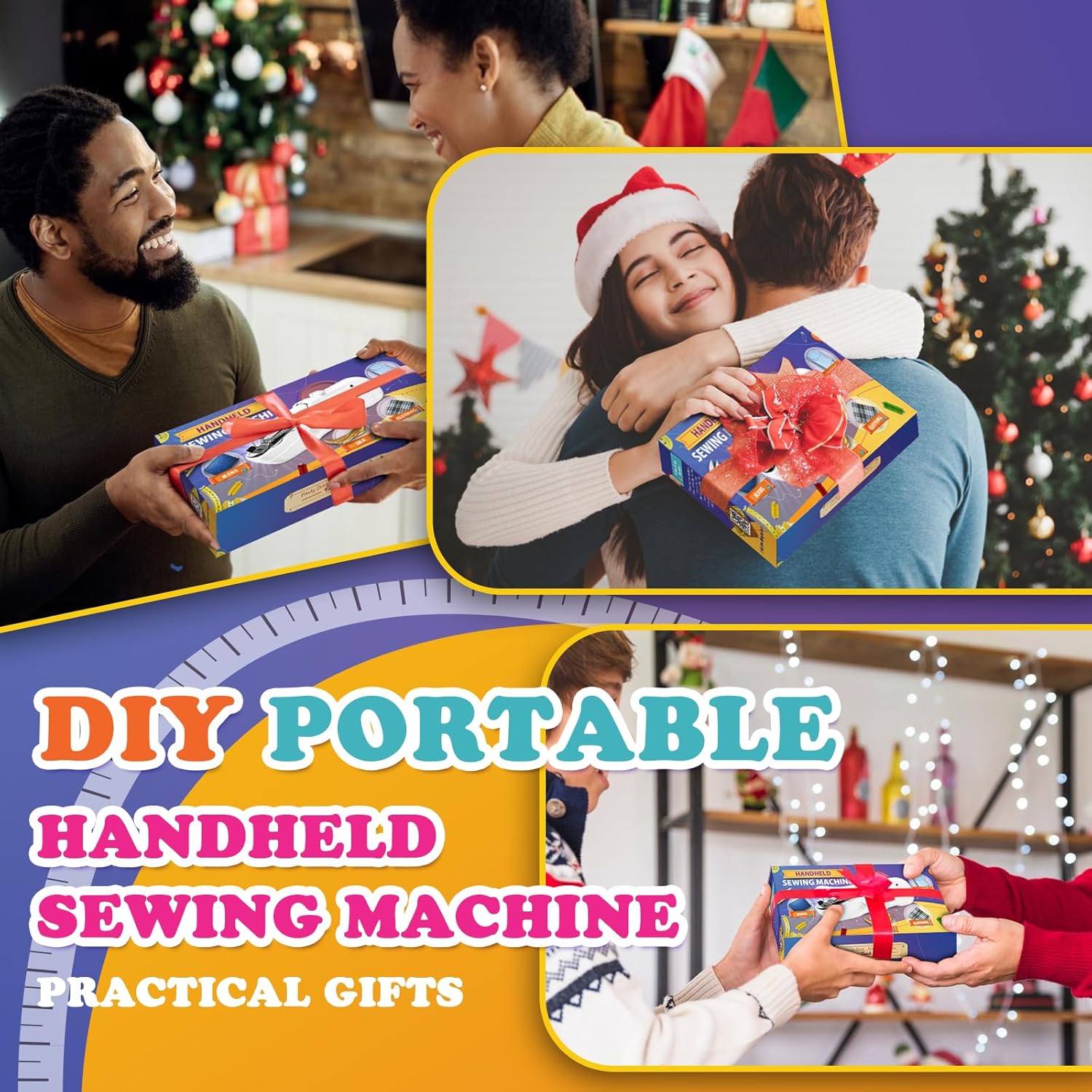 Handheld Sewing Machine - Portable Mini Sewing Machines for Beginners, Quick Stitching with Accessory Kit, Electric Sewing Machine for DIY Projects at Home or Travel - Image 4