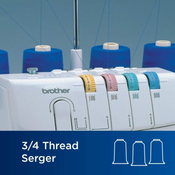 1034D Serger – Heavy-Duty Metal Frame, 1,300 SPM, Removable Trim Trap & 3 Accessory Feet - Image 2