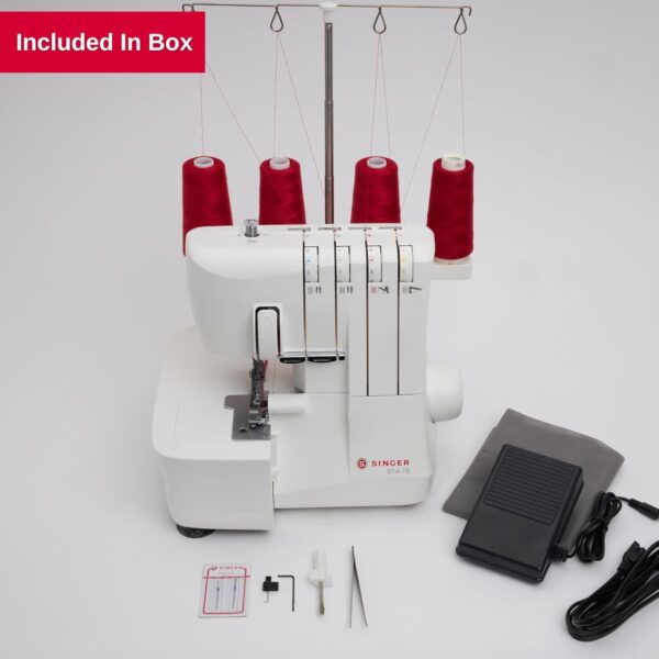 Serger Overlock Machine – 2/3/4 Stitch, 1200 Stitches/Min, Free Arm, LED Light & Accessory Kit - Image 2