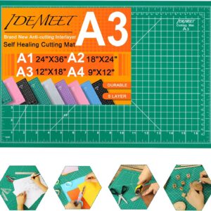 Self Healing Cutting Mat – 18x12" Double-Sided 5-Ply Rotary Mat for Sewing, Quilting & Crafts