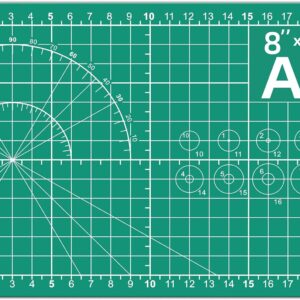 A5 Self-Healing Cutting Mat, 8"x6" – Double-Sided, 5-Ply for Crafts & Sewing